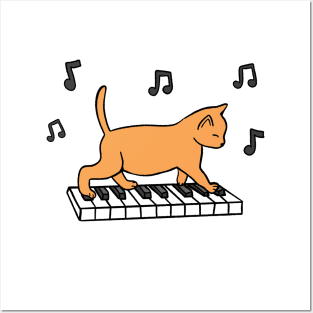 Piano Cat Posters and Art